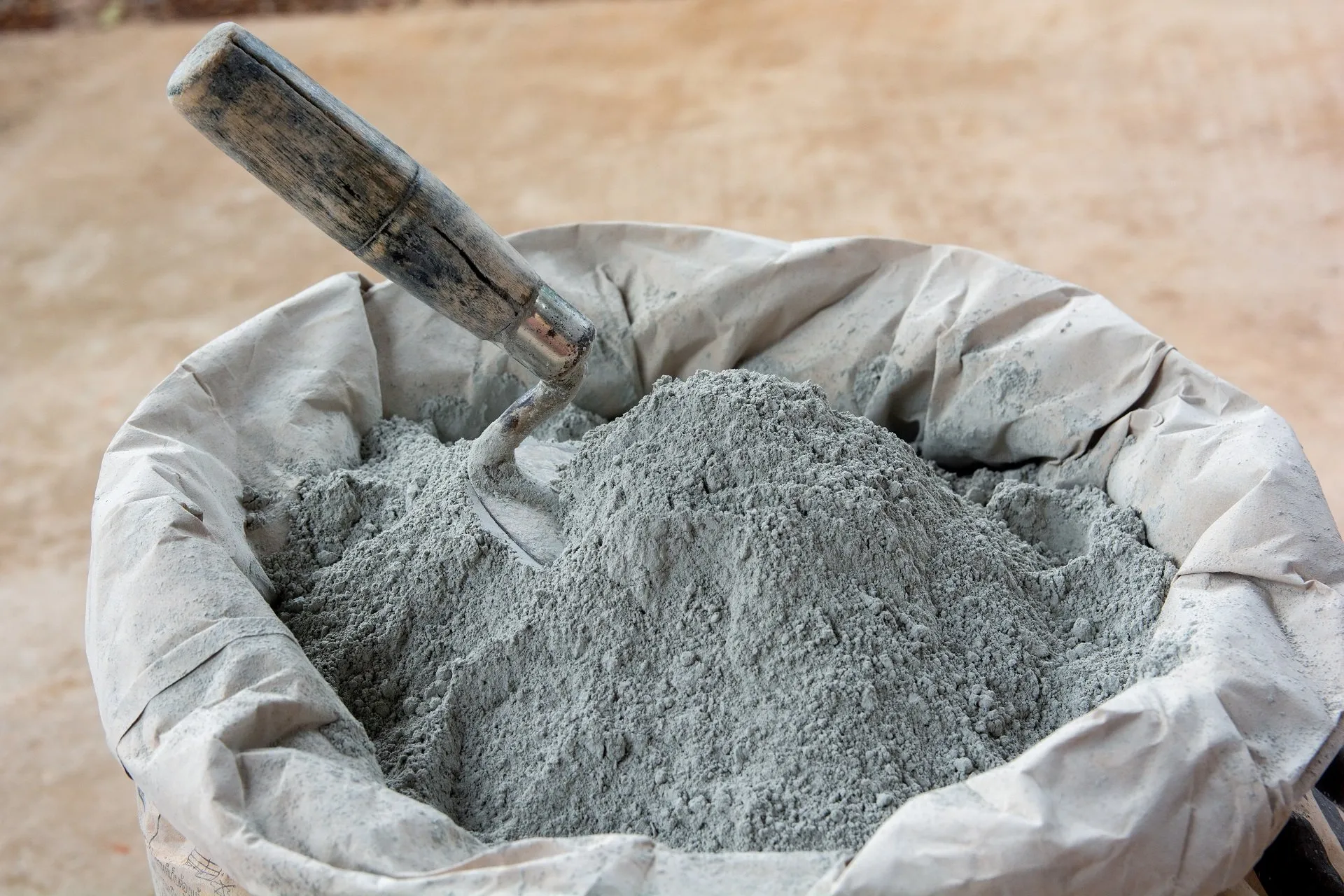 Cement bags and construction binder